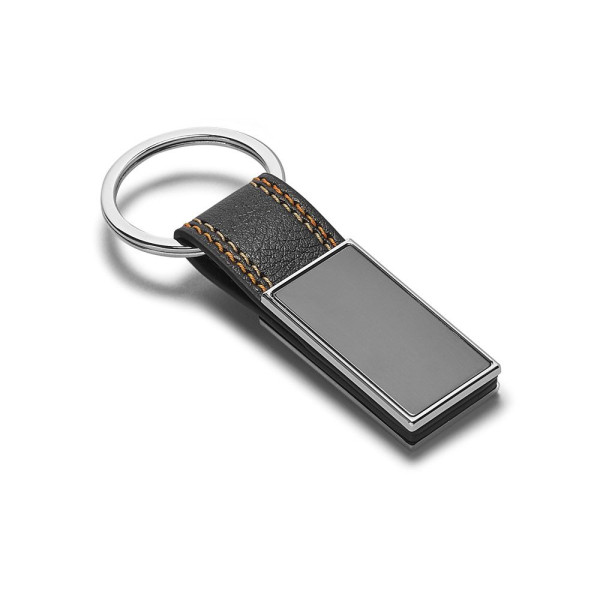 Porte-clés BALE en métal et PU pour communication B2B | BCM Goodies