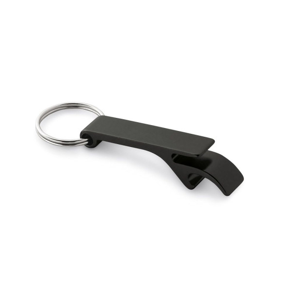 Porte-clés en aluminium avec ouvre-capsules BAITT - Accessoire polyvalent pour communication B2B
