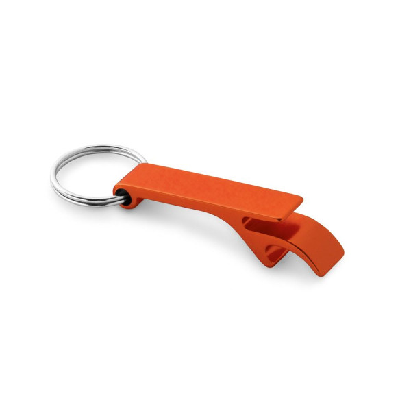Porte-clés en aluminium avec ouvre-capsules BAITT - Accessoire polyvalent pour communication B2B