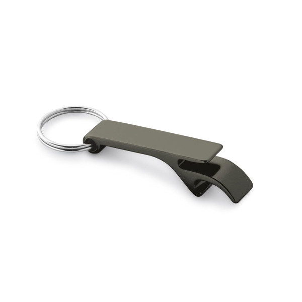 Porte-clés en aluminium avec ouvre-capsules BAITT - Accessoire polyvalent pour communication B2B