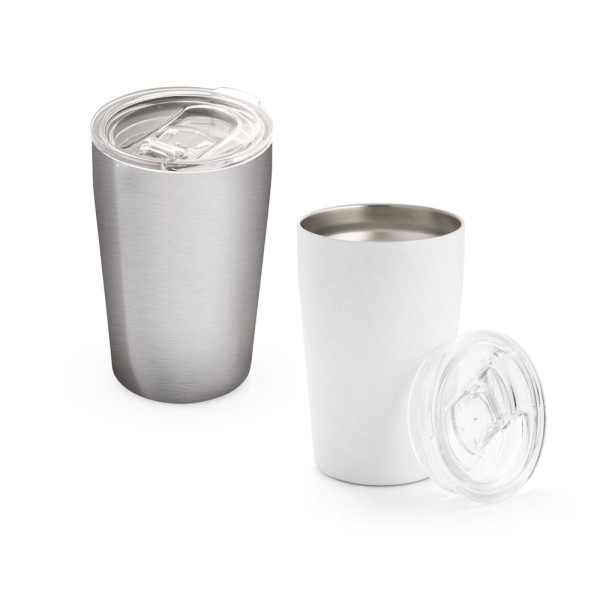Verre de voyage pour sublimation 380mL en acier inox - Accessoire personnalisable pour entreprise