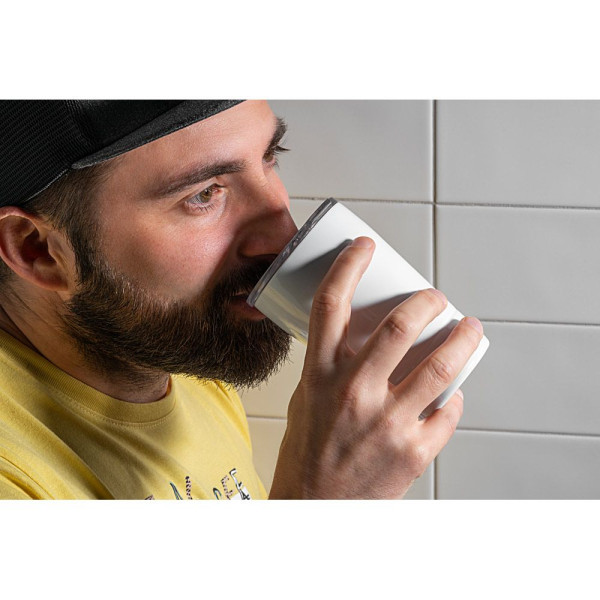 Verre de voyage pour sublimation 380mL en acier inox - Accessoire personnalisable pour entreprise