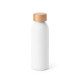 Bouteille QUETA en aluminium de 550mL avec bouchon en bambou - Personnalisable avec logo - BCM Goodies