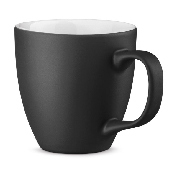 Tasse en porcelaine PANTHONY MAT avec hydroglaçage 450 mL - Objet publicitaire personnalisable pour entreprise