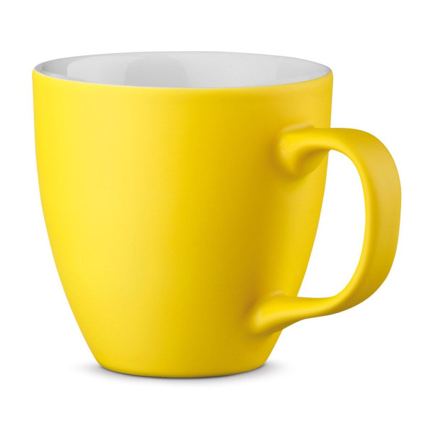 Tasse en porcelaine PANTHONY MAT avec hydroglaçage 450 mL - Objet publicitaire personnalisable pour entreprise
