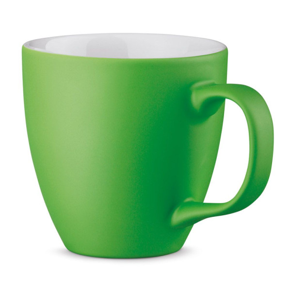 Tasse en porcelaine PANTHONY MAT avec hydroglaçage 450 mL - Objet publicitaire personnalisable pour entreprise