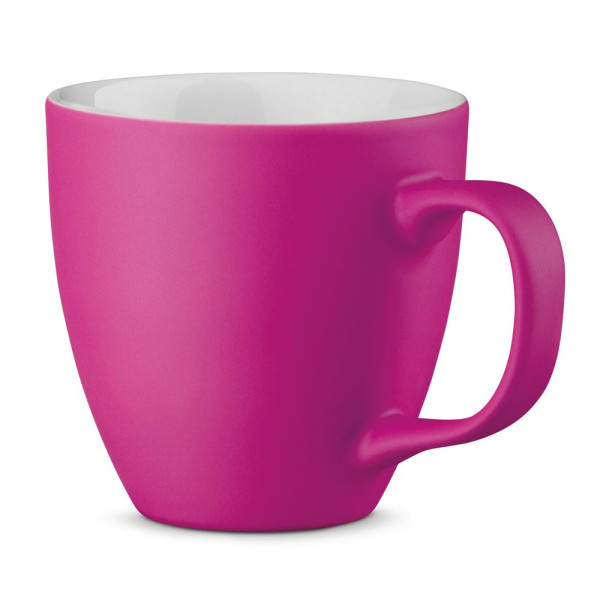 Tasse en porcelaine PANTHONY MAT avec hydroglaçage 450 mL - Objet publicitaire personnalisable pour entreprise