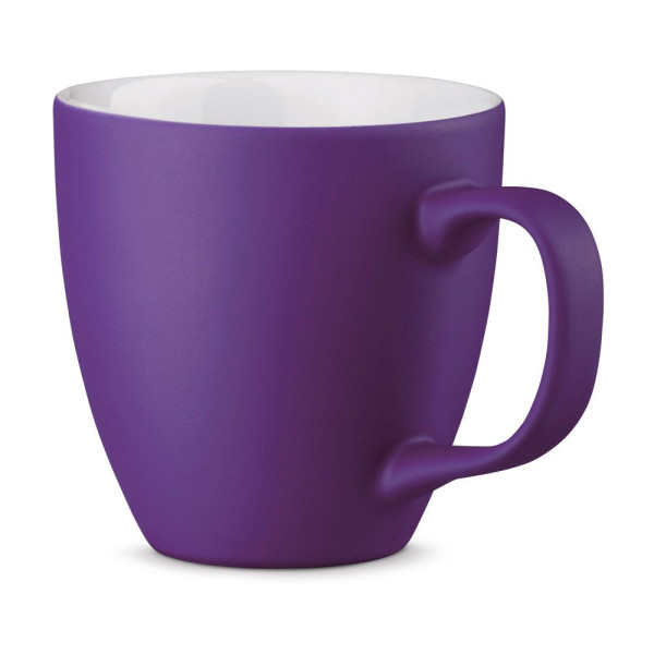Tasse en porcelaine PANTHONY MAT avec hydroglaçage 450 mL - Objet publicitaire personnalisable pour entreprise