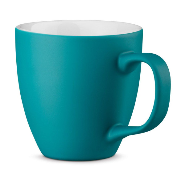 Tasse en porcelaine PANTHONY MAT avec hydroglaçage 450 mL - Objet publicitaire personnalisable pour entreprise