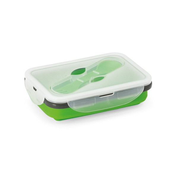 Boîte hermétique rétractable en silicone et PP de 640 mL pour événements d'entreprise | Personnalisable - BCM Goodies