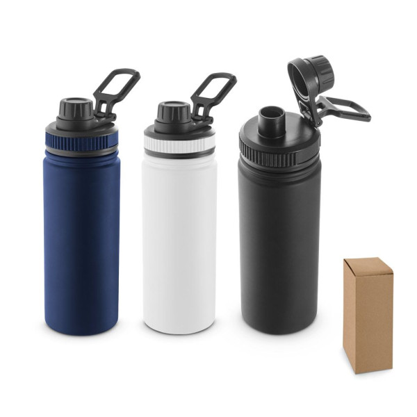 Bouteille en acier inoxydable recyclé à 90% (570 mL) pour entreprises - BCM Goodies