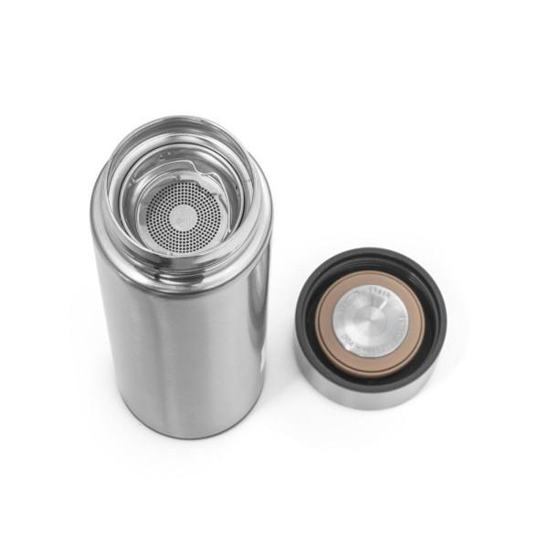 Tasse de voyage en acier inox ROSSI de 470mL - Accessoire personnalisable pour entreprise