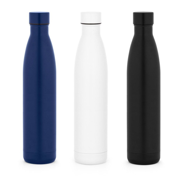 La bouteille RE-BUFFON XL II en acier inoxydable recyclé de 1L, idéale pour les entreprises cherchant des objets personnalisable