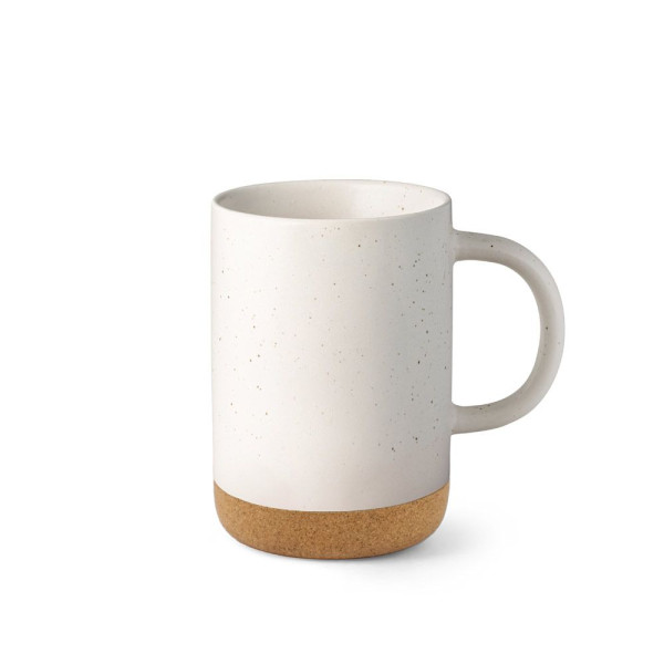 Tasse en céramique CONSTELLATION CORK avec socle en liège 320 ml - Objet publicitaire de qualité