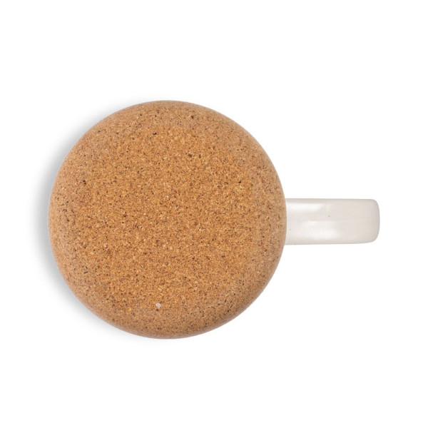 Tasse en céramique CONSTELLATION CORK avec socle en liège 320 ml - Objet publicitaire de qualité