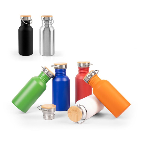 Bouteille en acier inoxydable à simple paroi personnalisable - BCM Goodies