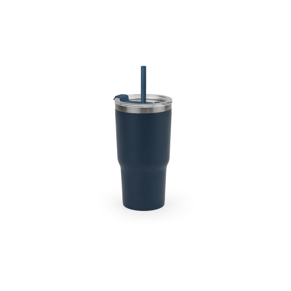 Gobelet de voyage compact en acier inoxydable recyclé 600mL personnalisable - JOYNER M. - BCM Goodies