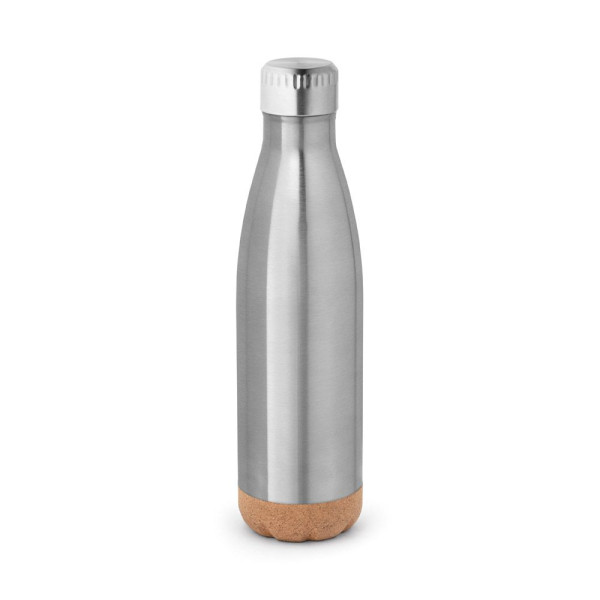 Thermos SOLBERG 560mL en acier inoxydable avec base en liège - Personnalisable pour entreprise