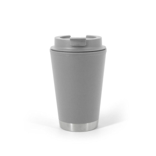 Tasse de voyage en PP à double paroi FIGLIOLI - Objet publicitaire de qualité pour entreprises