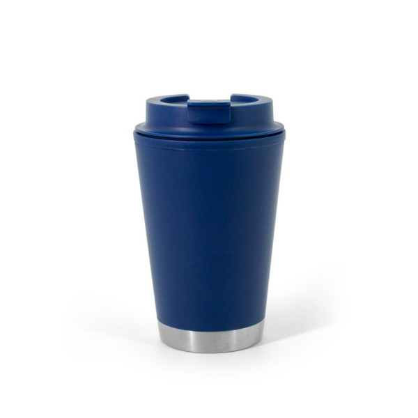 Tasse de voyage en PP à double paroi FIGLIOLI - Objet publicitaire de qualité pour entreprises