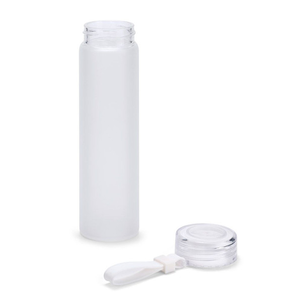 Bouteille personnalisable en verre borosilicate avec bouchon en AS de 470 mL - BCM Goodies
