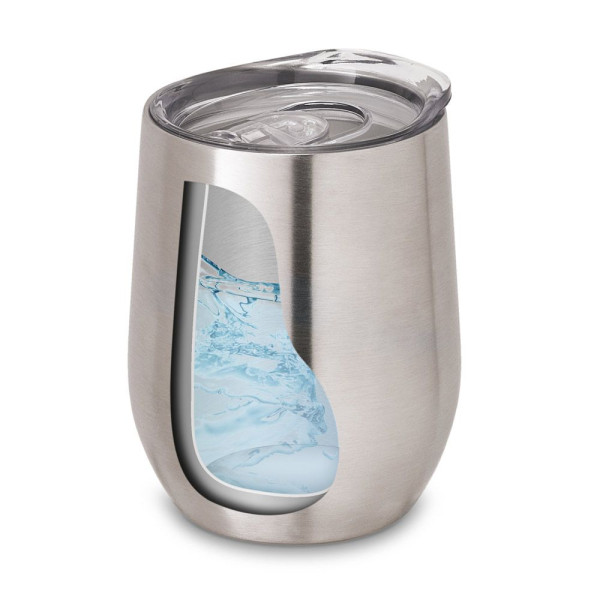 Verre de voyage en acier inoxydable de 400 mL - Marque RONDE - BCM Goodies