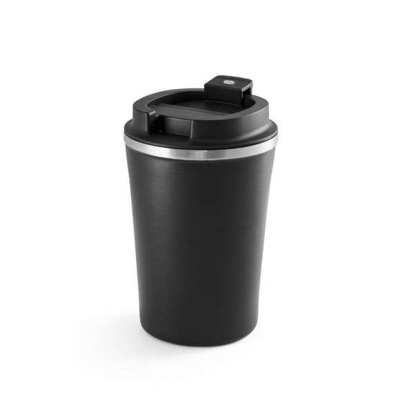 Gobelet de voyage en acier inoxydable avec intérieur en céramique 470 ml - Phelps Ceramic - Objet publicitaire de qualité - BCM 