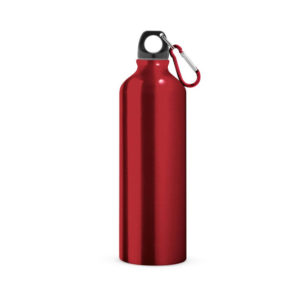 Bouteille de sport en aluminium LANDSCAPE L. de 800mL avec mousqueton pour entreprise et cadeaux clients
