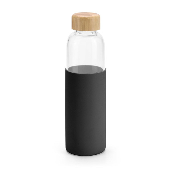 Bouteille publicitaire en bambou et verre borosilicate - BCM Goodies