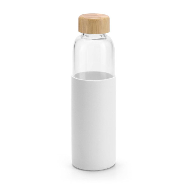 Bouteille publicitaire en bambou et verre borosilicate - BCM Goodies