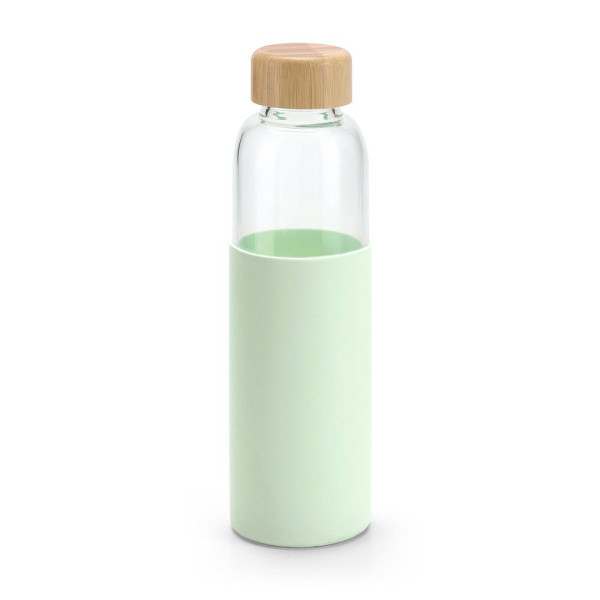 Bouteille publicitaire en bambou et verre borosilicate - BCM Goodies