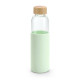Bouteille publicitaire en bambou et verre borosilicate - BCM Goodies