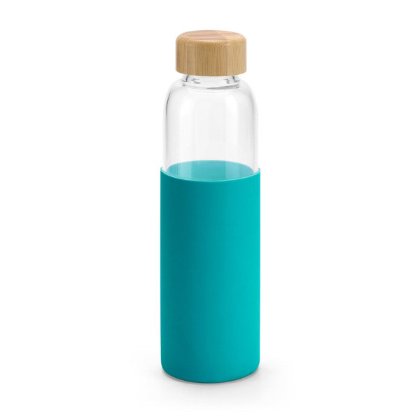 Bouteille publicitaire en bambou et verre borosilicate - BCM Goodies