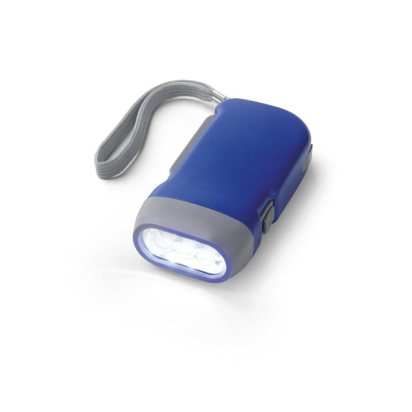 Lampe de poche dynamo EDDIE avec 3 LEDs - Objet publicitaire personnalisable pour entreprises