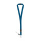 Tour de cou personnalisable en polyester avec mousqueton en métal - BCM Goodies