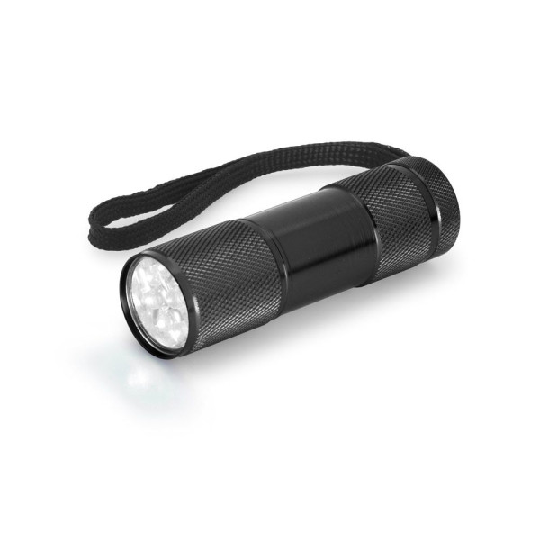 Lampe de poche en aluminium avec 9 LED FLASHY - Objet publicitaire pour entreprises