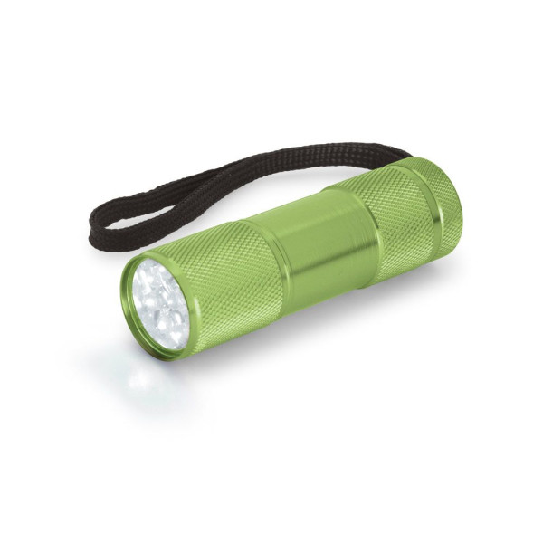 Lampe de poche en aluminium avec 9 LED FLASHY - Objet publicitaire pour entreprises