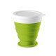 Verre de voyage pliable ASTRADA silicone et PP 250mL personnalisable - BCM Goodies