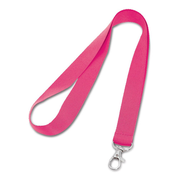 Lanyard en polyester LARIAT avec porte-clés personnalisable pour événements B2B - BCM Goodies