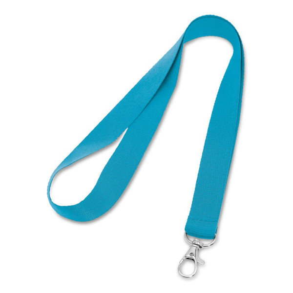 Lanyard en polyester LARIAT avec porte-clés personnalisable pour événements B2B - BCM Goodies