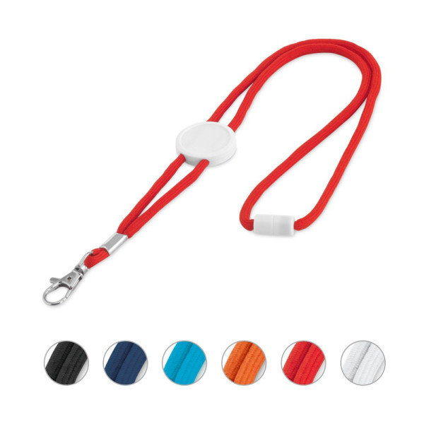 Tour de cou en polyester avec fonction porte-clés pour la communication d'entreprise | BCM Goodies