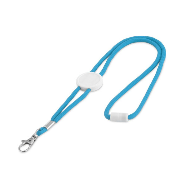 Tour de cou en polyester avec fonction porte-clés pour la communication d'entreprise | BCM Goodies