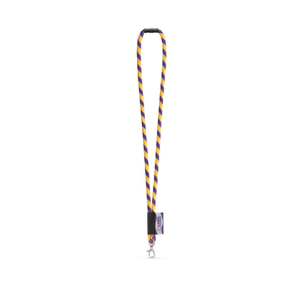 Porte-clés personnalisable WISBECH. SET avec mousqueton et fermoir de sécurité Ø 7 mm - BCM Goodies