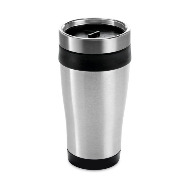 Gobelet de voyage en acier inoxydable et PP 420 mL BATUM - BCM Goodies