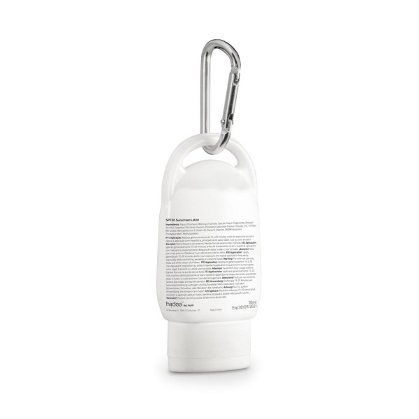 Crème solaire personnalisable SPF30 pour événements en extérieur - BCM Goodies