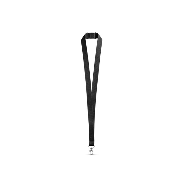 Lanyard en polyester LEEDS avec fermoir de sécurité - Accessoire publicitaire pour entreprises | BCM Goodies