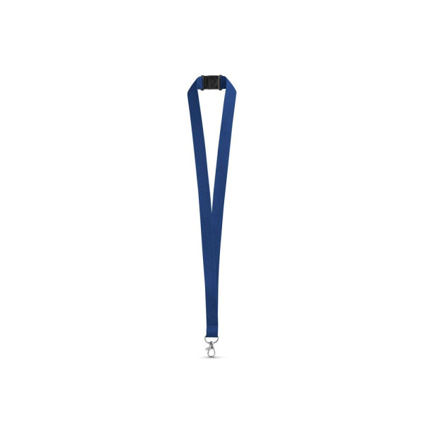 Lanyard en polyester LEEDS avec fermoir de sécurité - Accessoire publicitaire pour entreprises | BCM Goodies