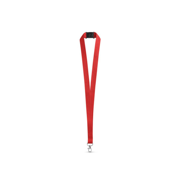 Lanyard en polyester LEEDS avec fermoir de sécurité - Accessoire publicitaire pour entreprises | BCM Goodies