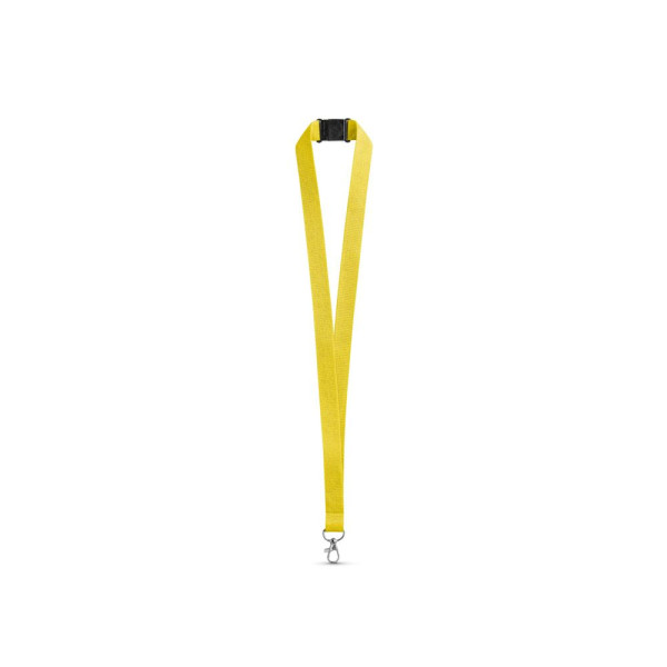 Lanyard en polyester LEEDS avec fermoir de sécurité - Accessoire publicitaire pour entreprises | BCM Goodies