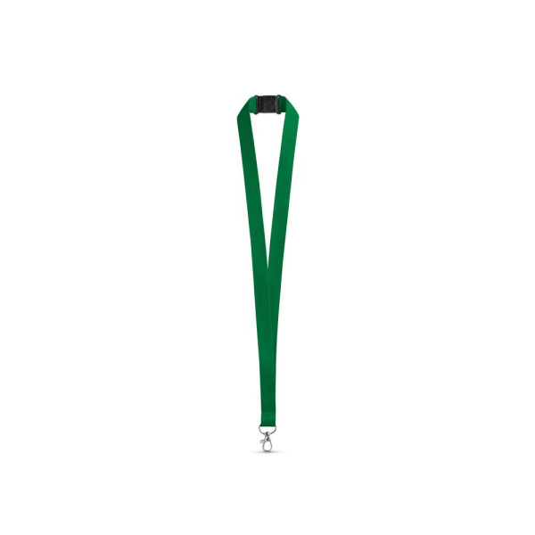Lanyard en polyester LEEDS avec fermoir de sécurité - Accessoire publicitaire pour entreprises | BCM Goodies